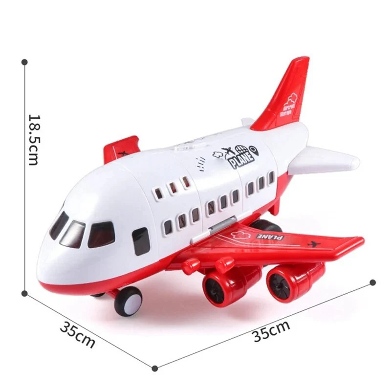 Adventure Large Aircraft Toy Dual-Mode Airliner Racetrack Racing Cars Play Set - Image 12