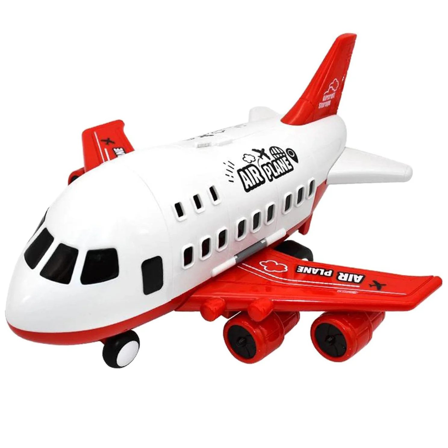 Adventure Large Aircraft Toy Dual-Mode Airliner Racetrack Racing Cars Play Set - Image 7