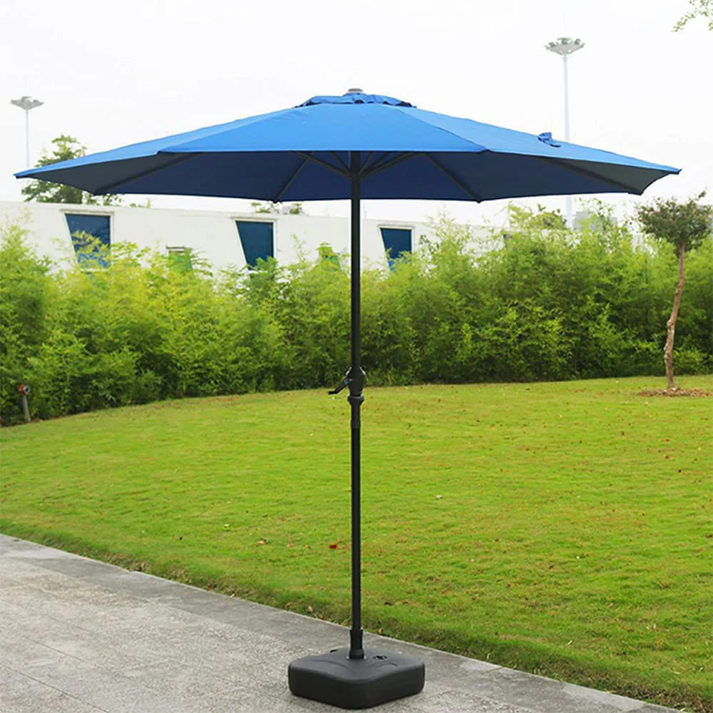 Alfresco 2.7m Steel Outdoor Garden Patio Market Umbrella (Blue) - Image 6
