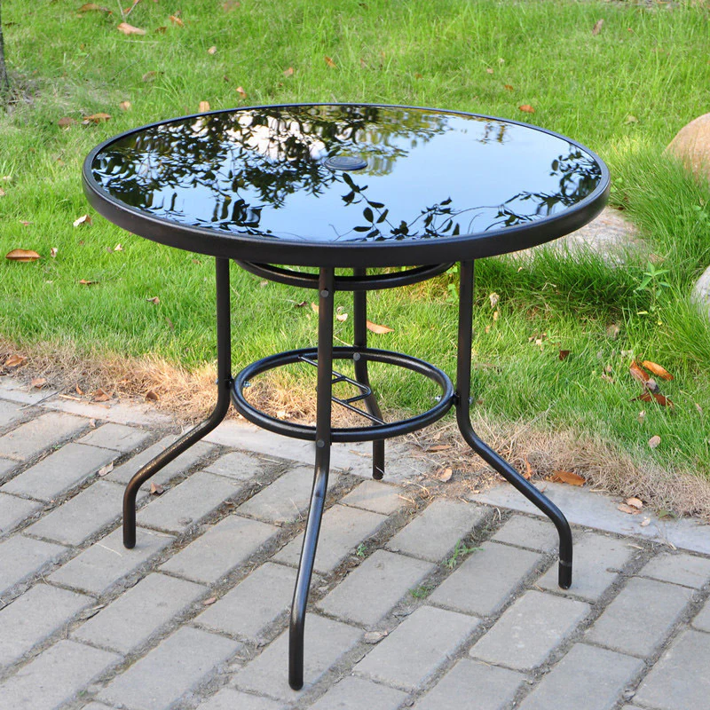Alfresco 3 Piece Outdoor Setting (2 Rattan Chairs & Round Table) - Image 15
