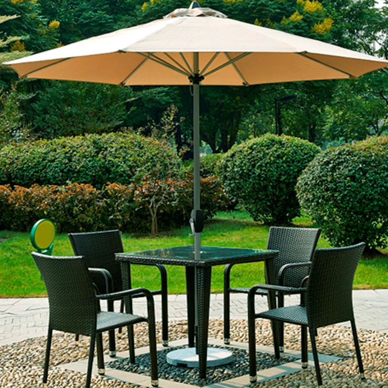 Alfresco 3m Steel Outdoor Garden Patio Market Umbrella (Beige/Tan) - Image 5