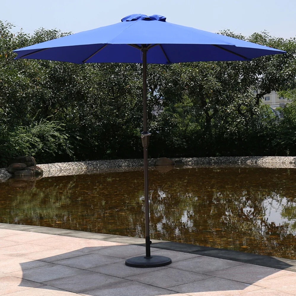 Alfresco 3m Steel Outdoor Garden Patio Market Umbrella (Blue) - Image 8