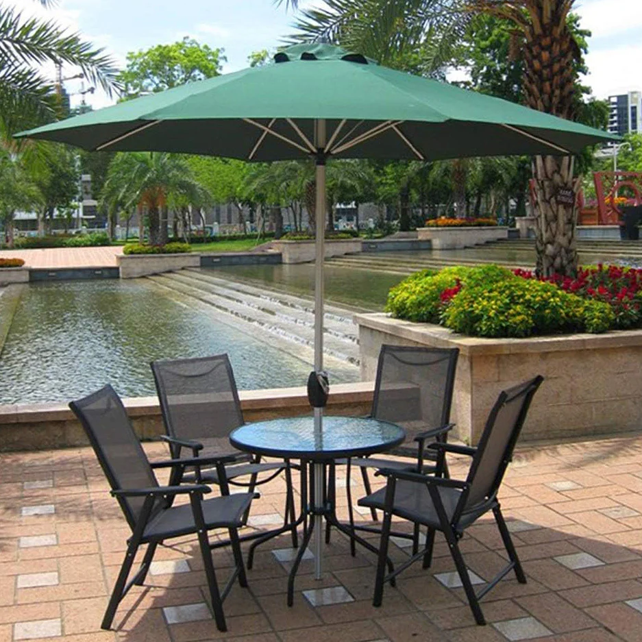 Alfresco 3m Steel Outdoor Garden Patio Market Umbrella (Green) - Image 14
