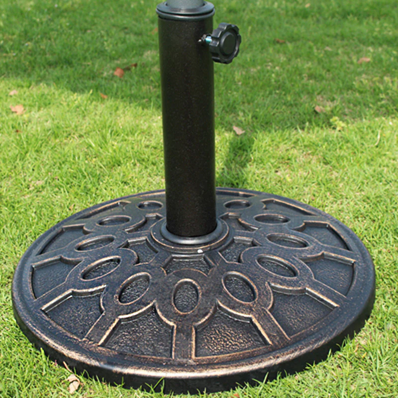 Alfresco Stylish Solid Iron Heavy Duty Outdoor Patio Umbrella Base Stand - Image 2