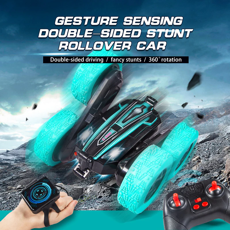 All Direction Gesture Remote Control Stunt Car (Mint) - Image 2
