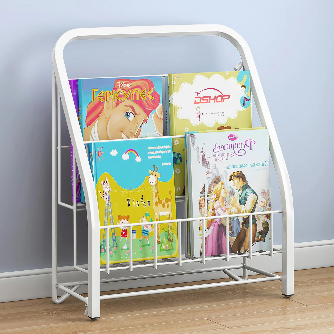Amaze 2-Tier Bookcase Storage Shelf Magazine Rack - Image 9