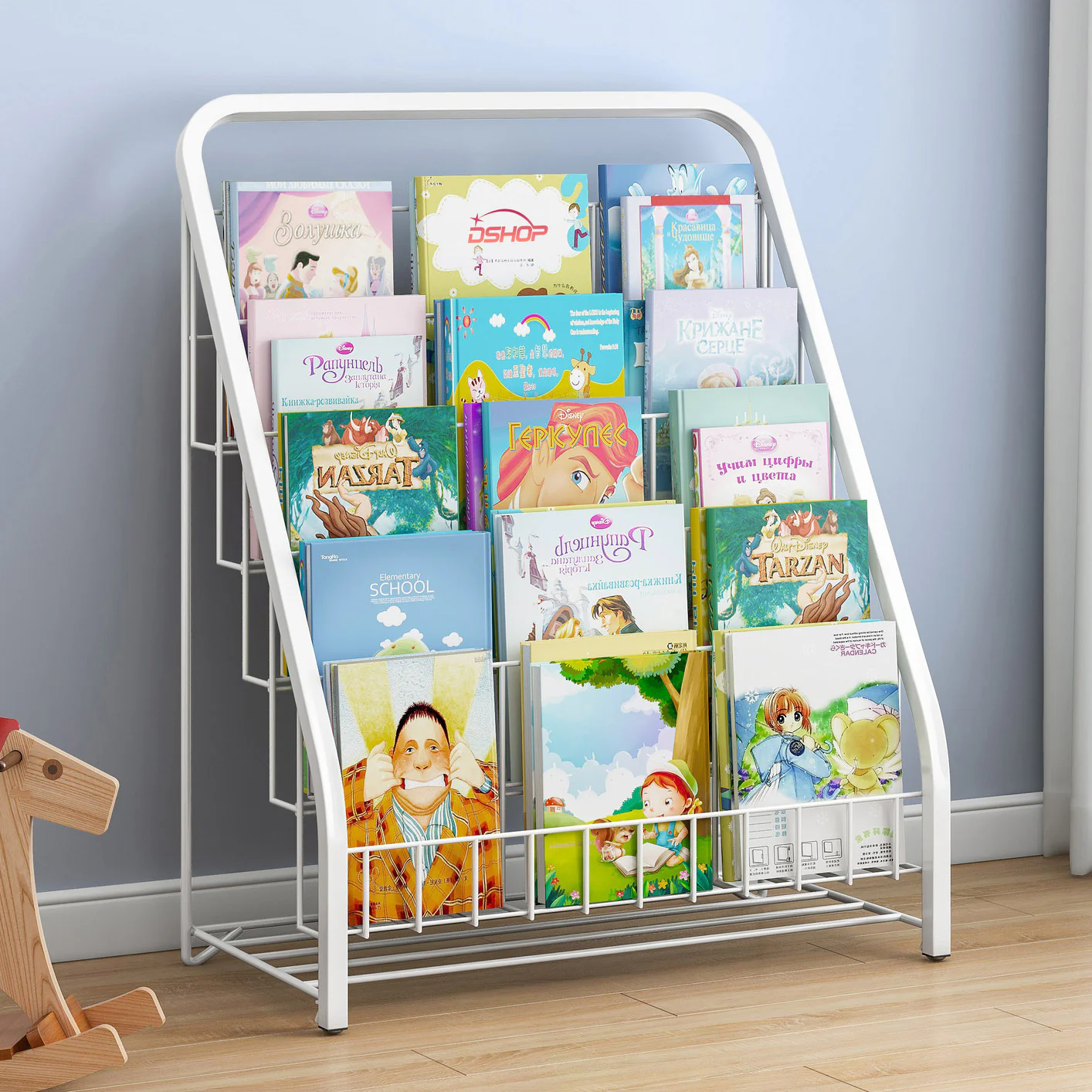 Amaze 5-Tier Bookcase Storage Shelf Magazine Rack - Image 13
