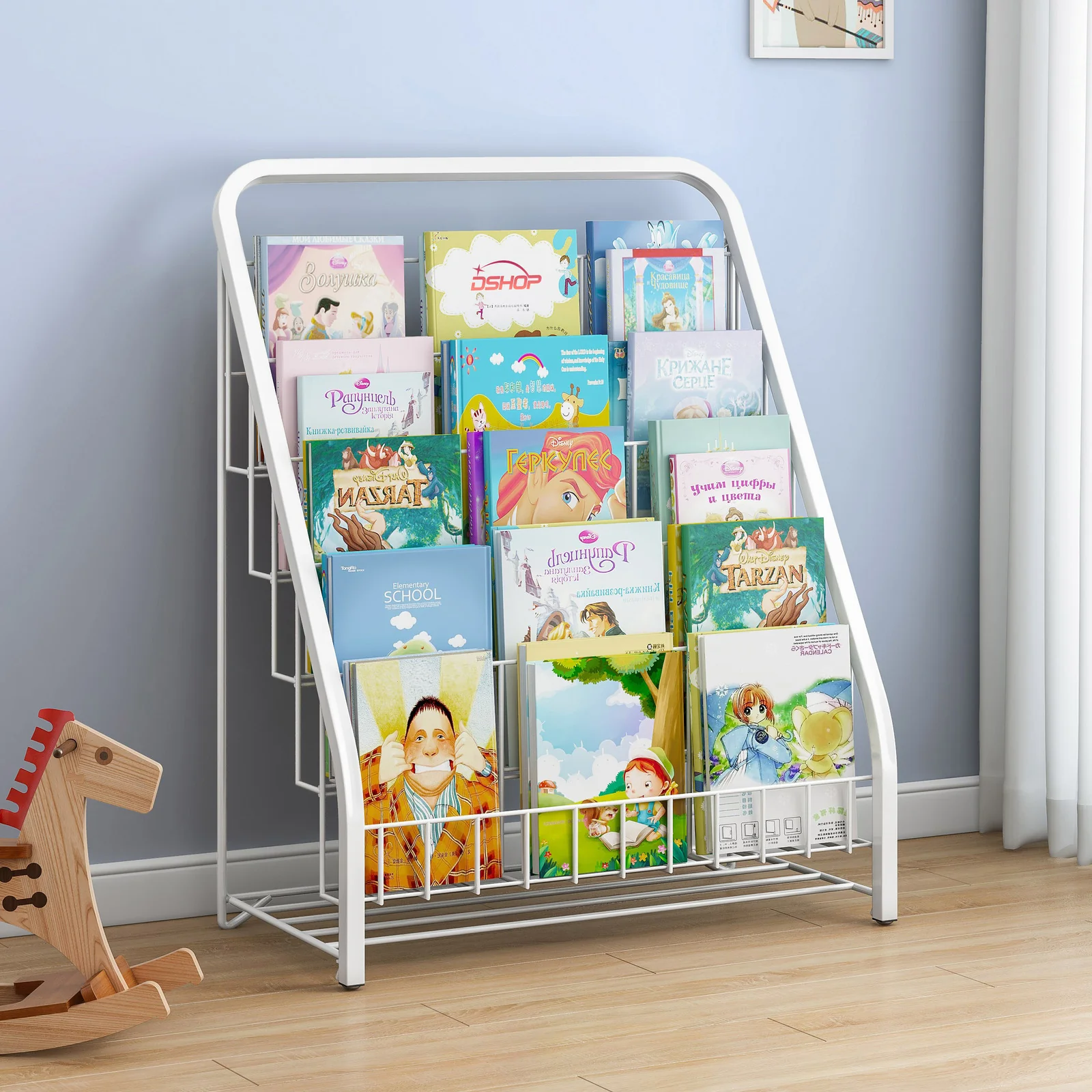 Amaze 5-Tier Bookcase Storage Shelf Magazine Rack - Image 4