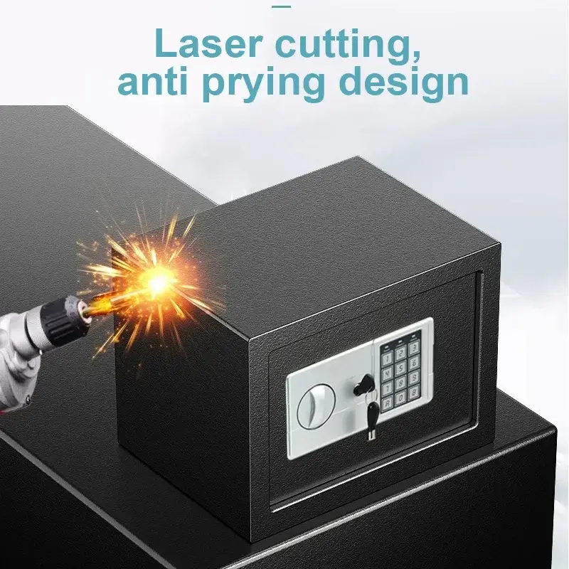 Anti-Theft Fireproof Digital Home Safe with Keypad and Key Lock - Image 2