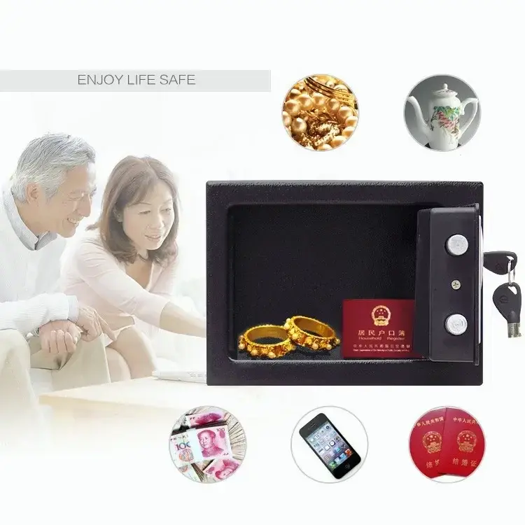 Anti-Theft Fireproof Digital Home Safe with Keypad and Key Lock - Image 6