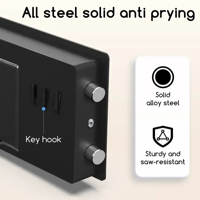 Anti-Theft Fireproof Digital Home Safe with Keypad and Key Lock - Image 8