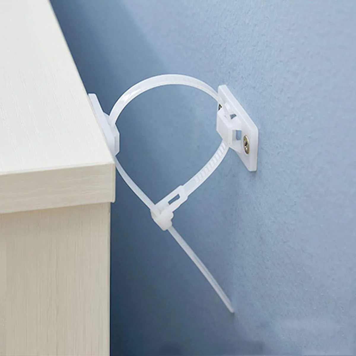 Anti-tip Furniture Safety Straps Wall Secure Anchors Baby Proofing Kit - Image 6