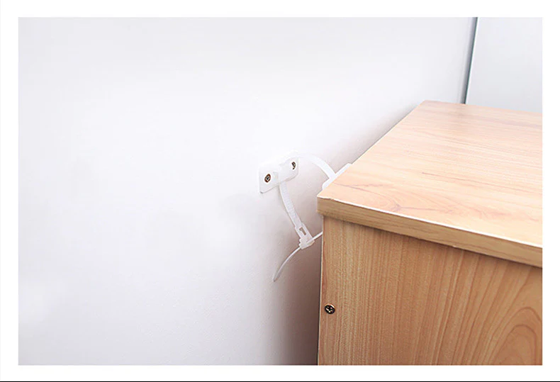 Anti-tip Furniture Safety Straps Wall Secure Anchors Baby Proofing Kit - Image 7