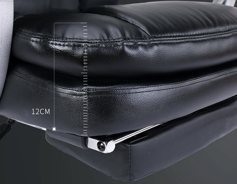 Apex Deluxe Executive Reclining Office Chair with Foot Rest (Black) - Image 12