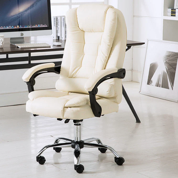 Apex Executive Reclining Office Chair (White/Cream) - Image 12