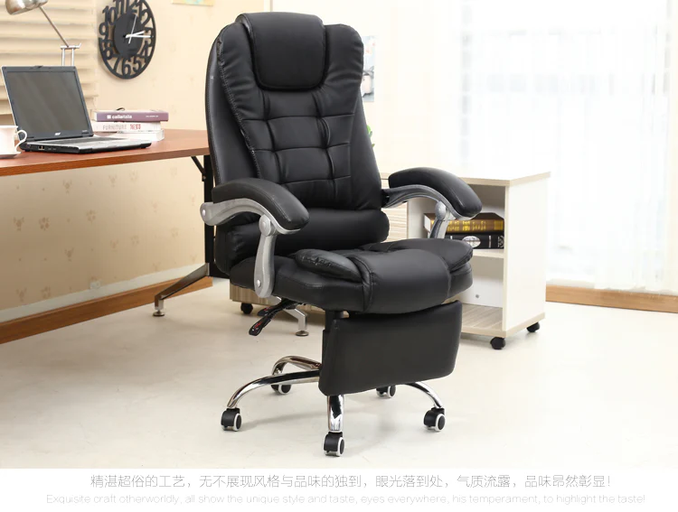 Apex Executive Reclining Office Chair with Foot Rest (Black) - Image 17