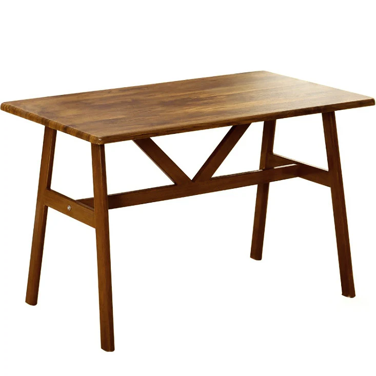 Apollo Wood and Steel Dining Table (Walnut) - Image 9