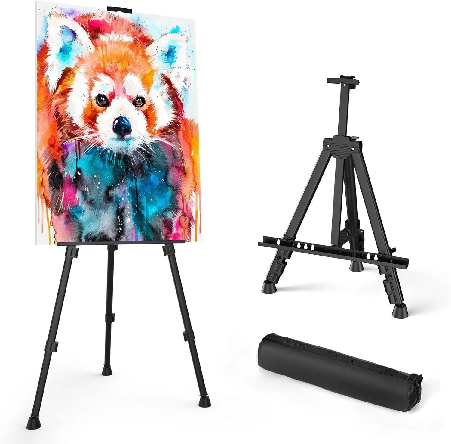 Art Painting Display Easel Portable Adjustable Metal Tripod Stand with Bag - Image 11