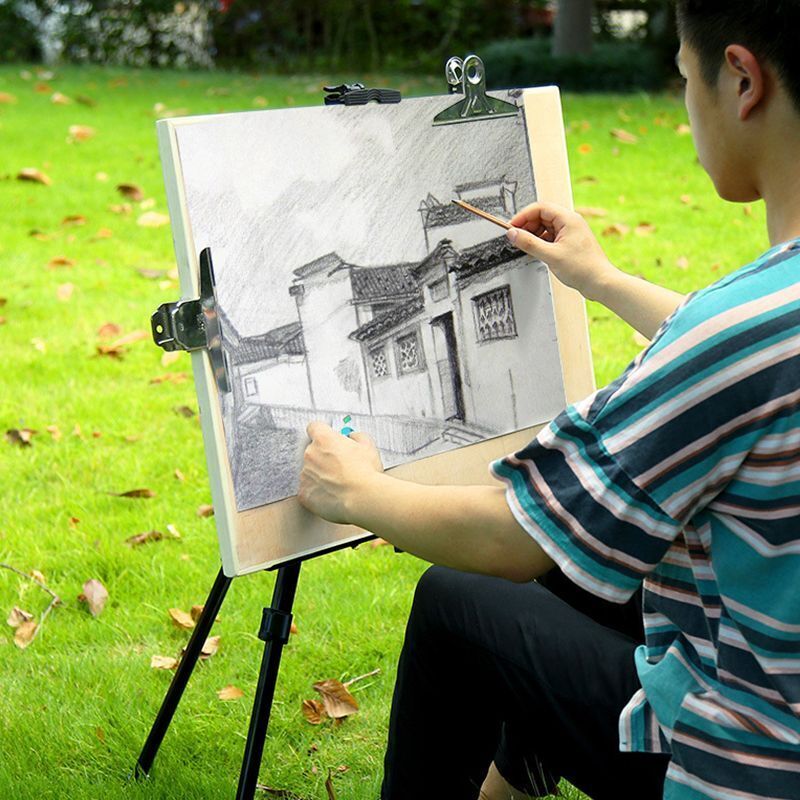 Art Painting Display Easel Portable Adjustable Metal Tripod Stand with Bag - Image 8