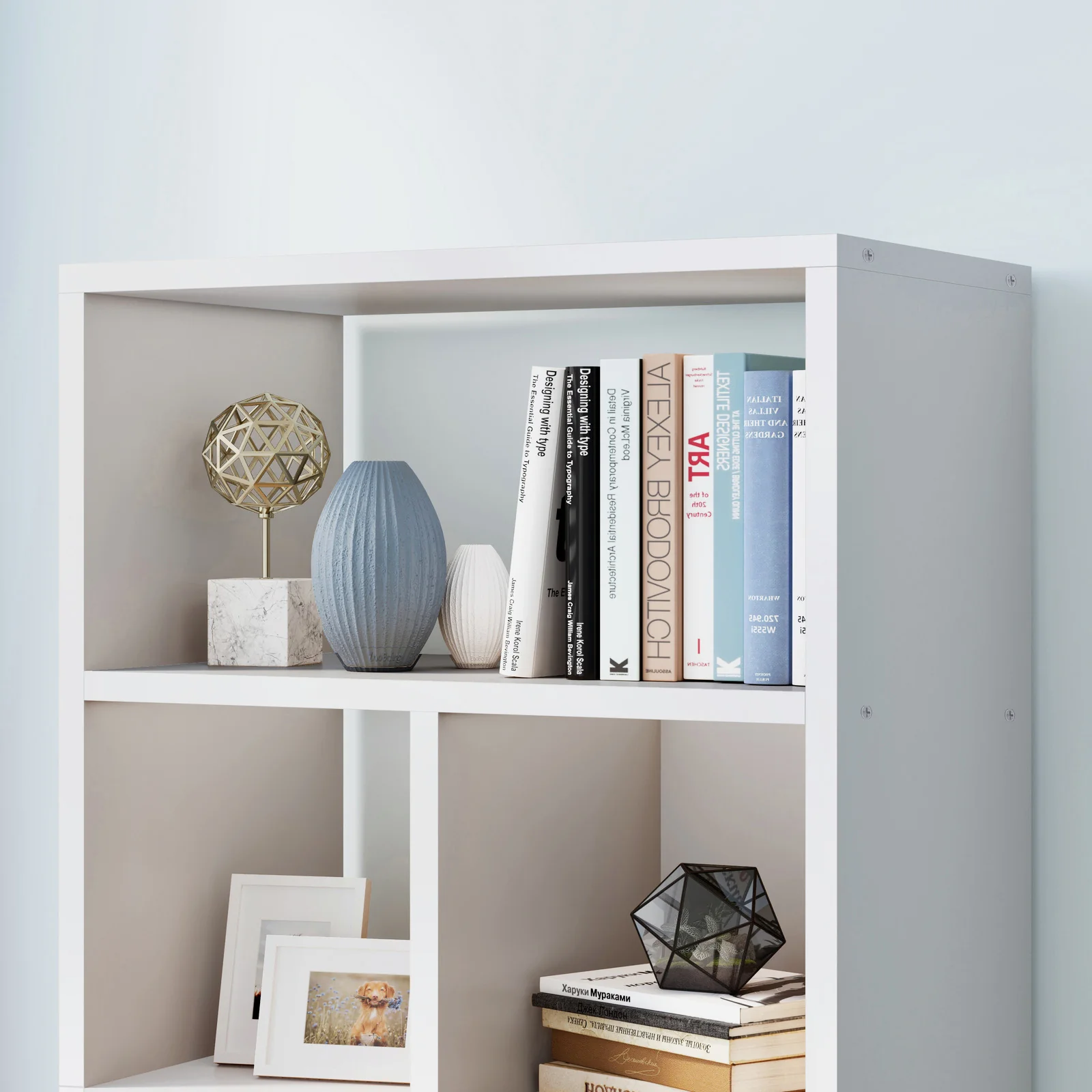 Aurora 1800mm Streamline Tall Display Shelf Bookshelf Organizer (White) - Image 7