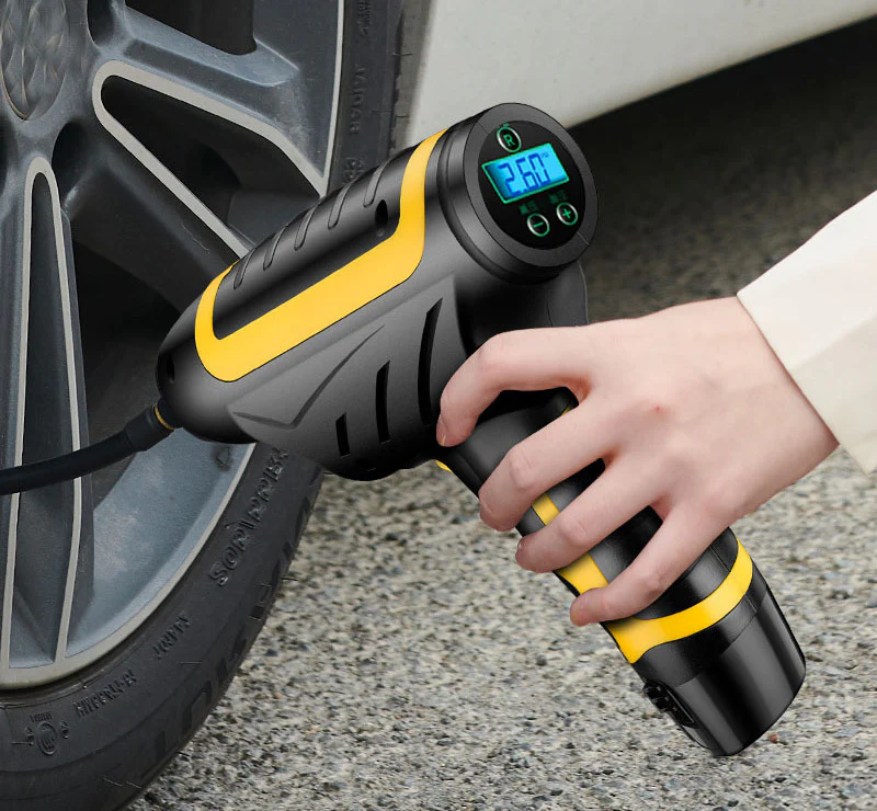 Automatic Air Compressor Handheld Tyre Pump with Cable - Image 7