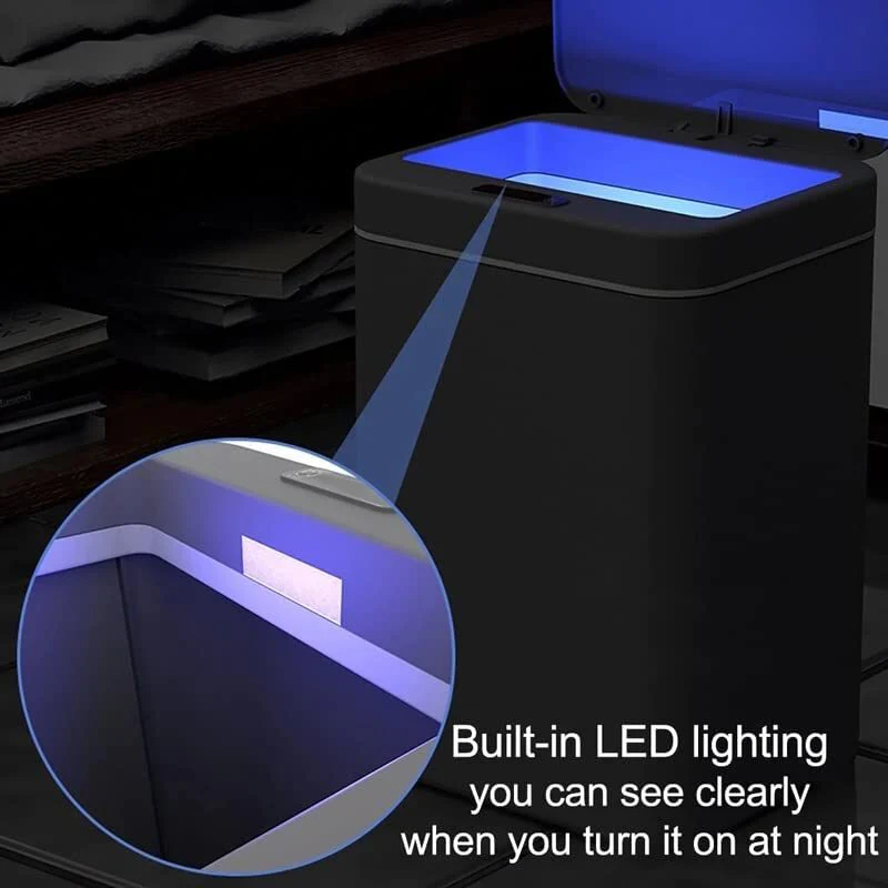 Automatic LED Smart Senser Non-Contact Garbage Rubbish Bin 16L - Image 5