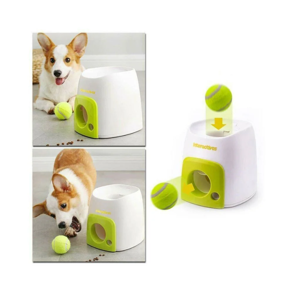Automatic Pet Feeder Interactive Fetch Toy Tennis Ball Launcher Dog Training Machine - Image 7