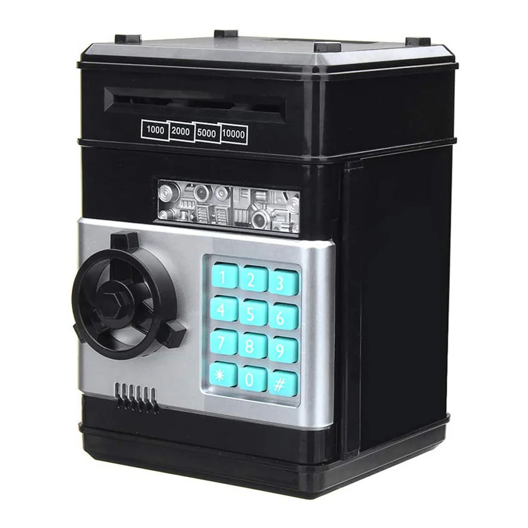 Automatic Safe Electronic Piggy Bank ATM Money Box (Black) - Image 3