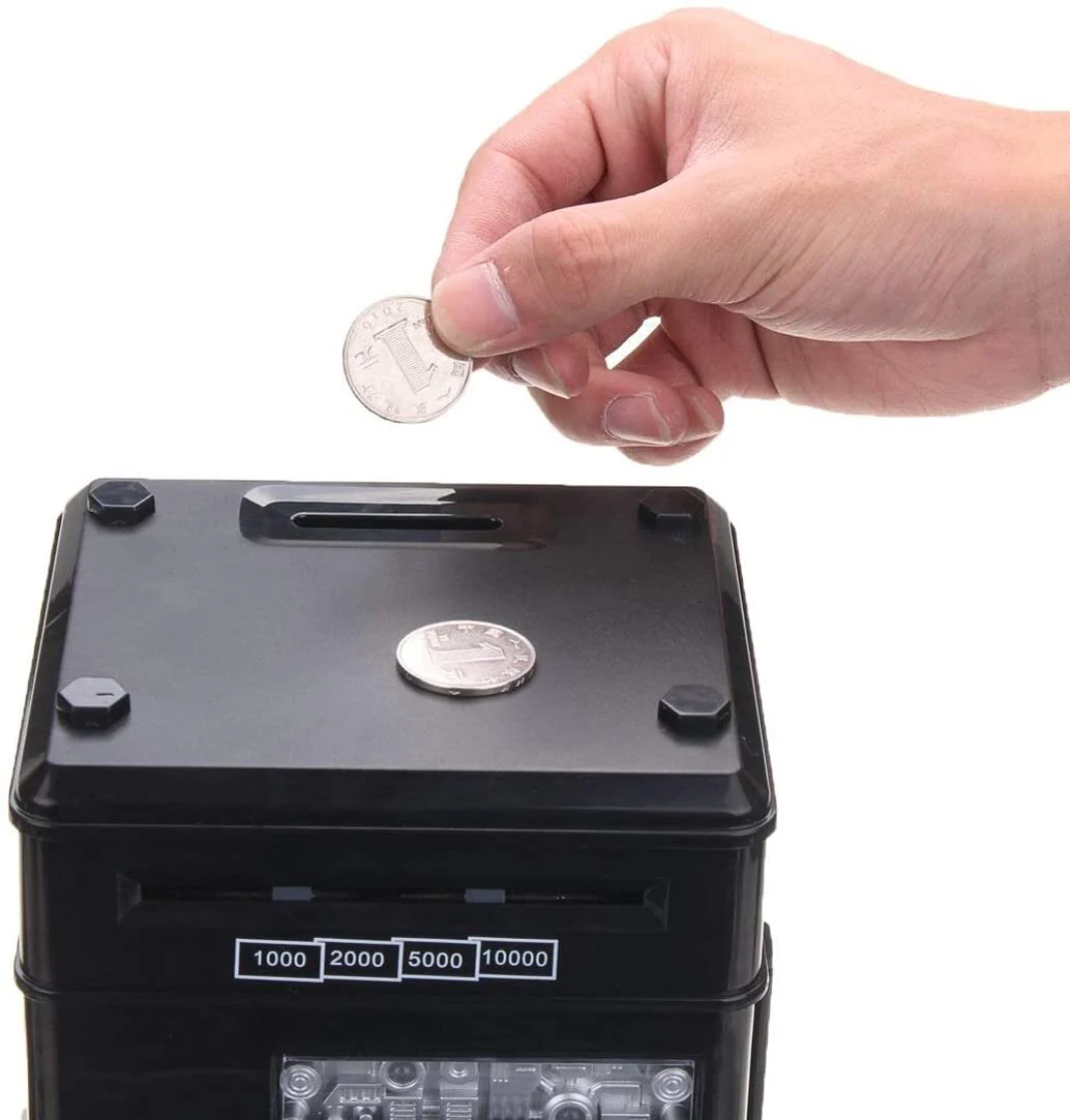 Automatic Safe Electronic Piggy Bank ATM Money Box (Black) - Image 6