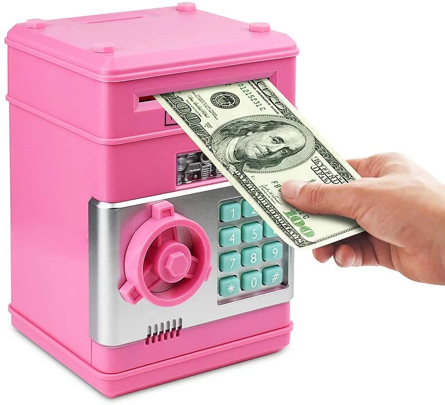 Automatic Safe Electronic Piggy Bank ATM Money Box (Pink) - Image 3