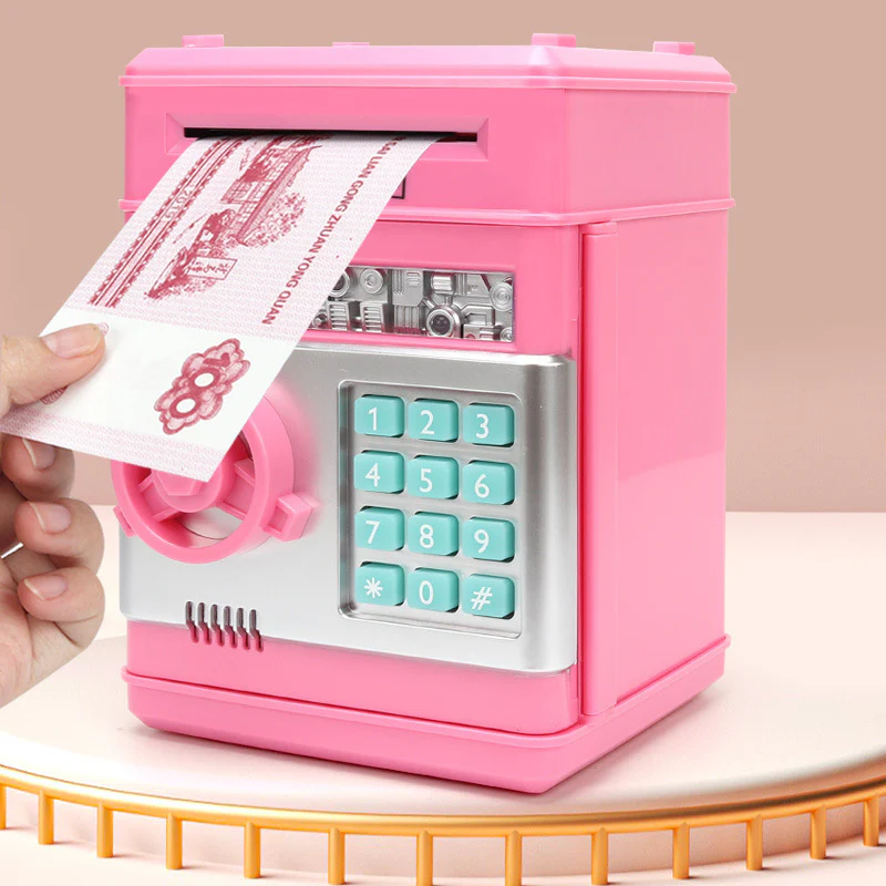 Automatic Safe Electronic Piggy Bank ATM Money Box (Pink) - Image 5