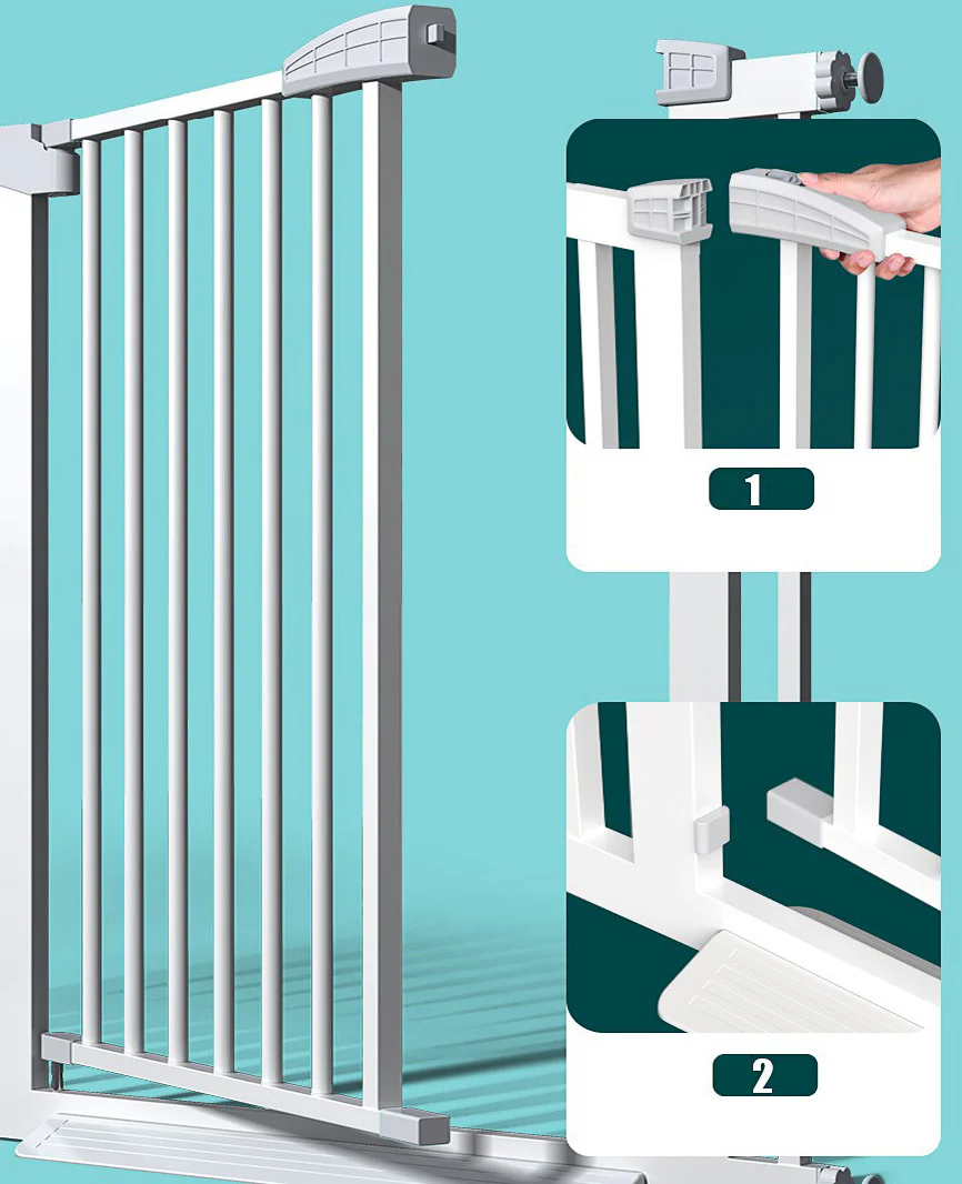 Baby Pet Child Safety Door Barrier Gate - Image 6