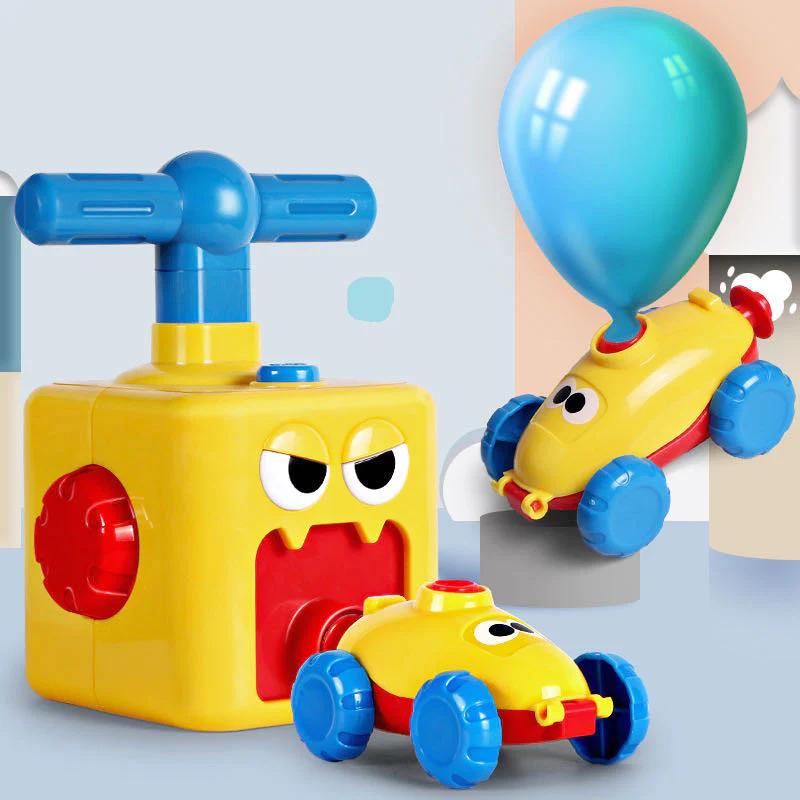 Balloon Powered Car Launcher Toy Set with 12 Balloons - Image 13
