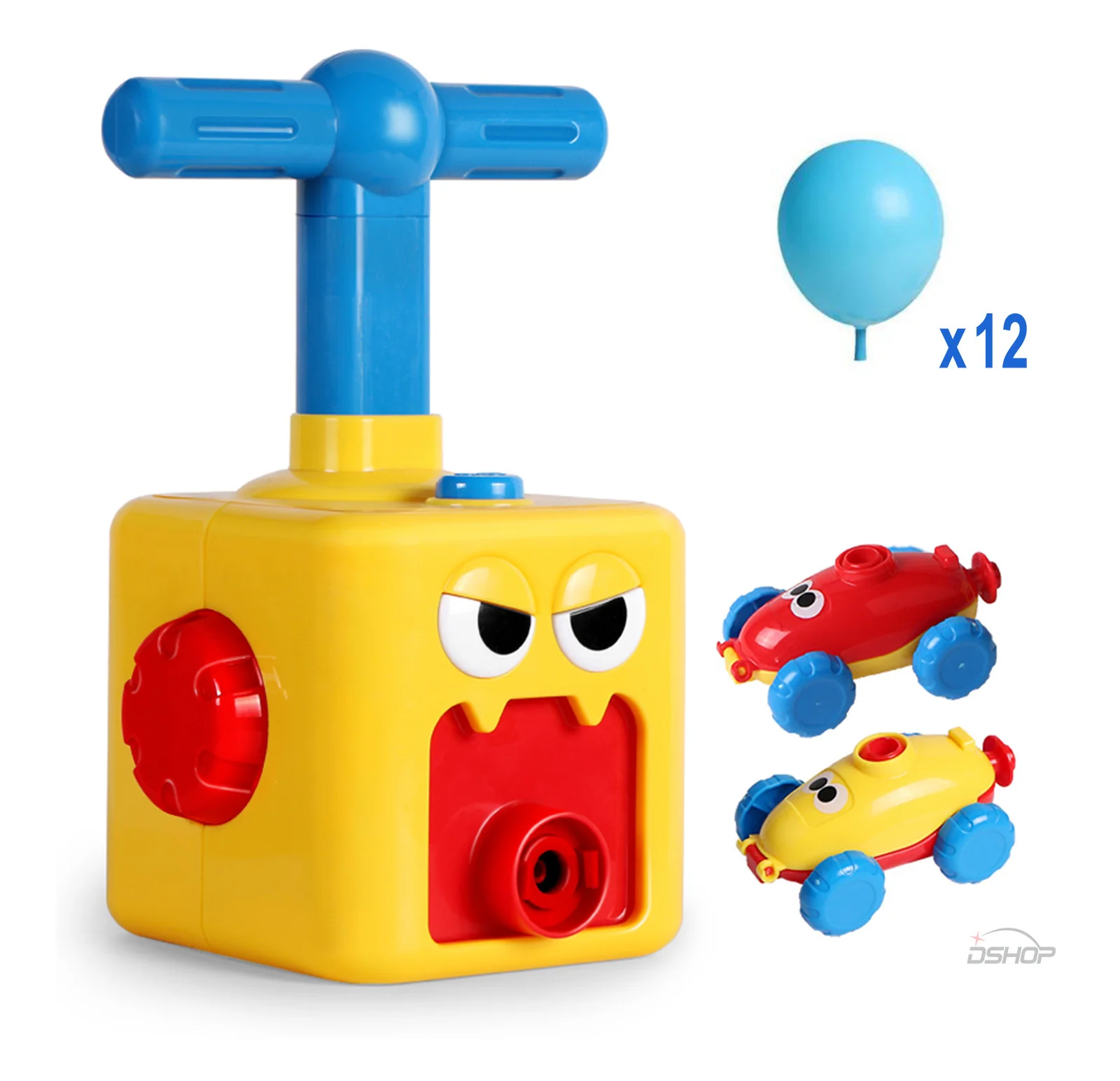 Balloon Powered Car Launcher Toy Set with 12 Balloons - Image 2