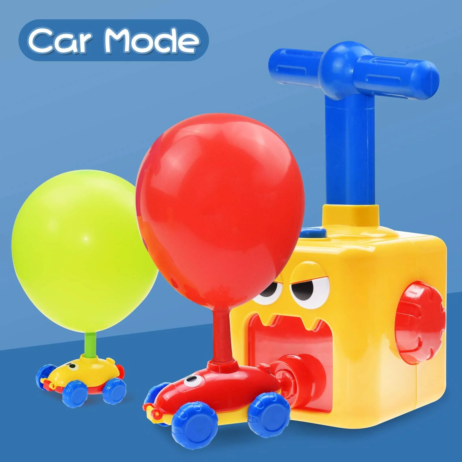 Balloon Powered Car Launcher Toy Set with 12 Balloons - Image 3