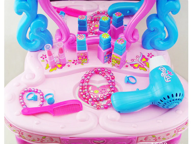 Beauty Dresser Make Up Vanity Table Play Set with Music and Light - Image 5