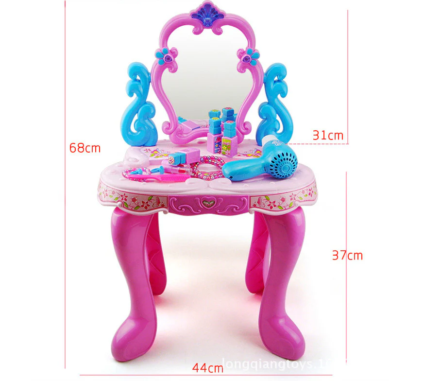 Beauty Dresser Make Up Vanity Table Play Set with Music and Light - Image 7