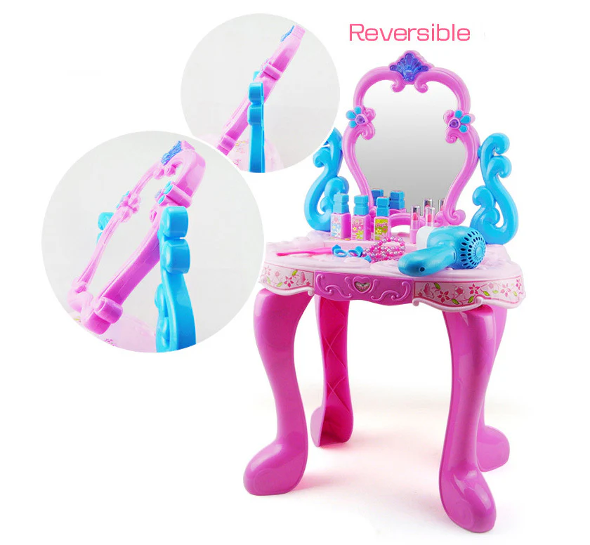 Beauty Dresser Make Up Vanity Table Play Set with Music and Light - Image 8
