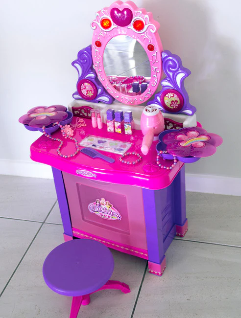 Beauty Dresser Make Up Vanity Table Play Set with Music & Light - Image 12