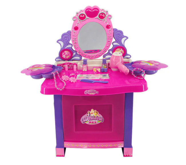 Beauty Dresser Make Up Vanity Table Play Set with Music & Light - Image 16