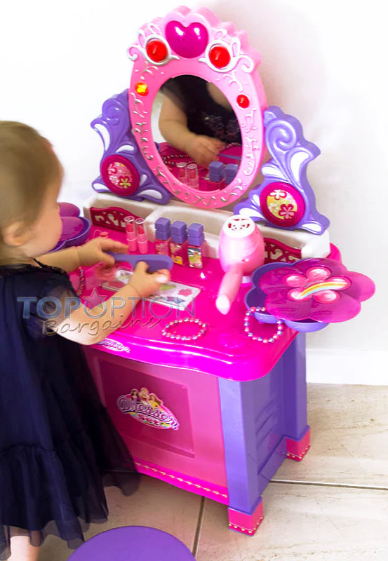 Beauty Dresser Make Up Vanity Table Play Set with Music & Light - Image 3