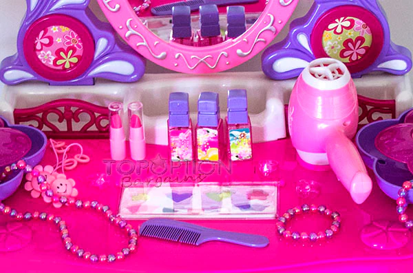 Beauty Dresser Make Up Vanity Table Play Set with Music & Light - Image 6