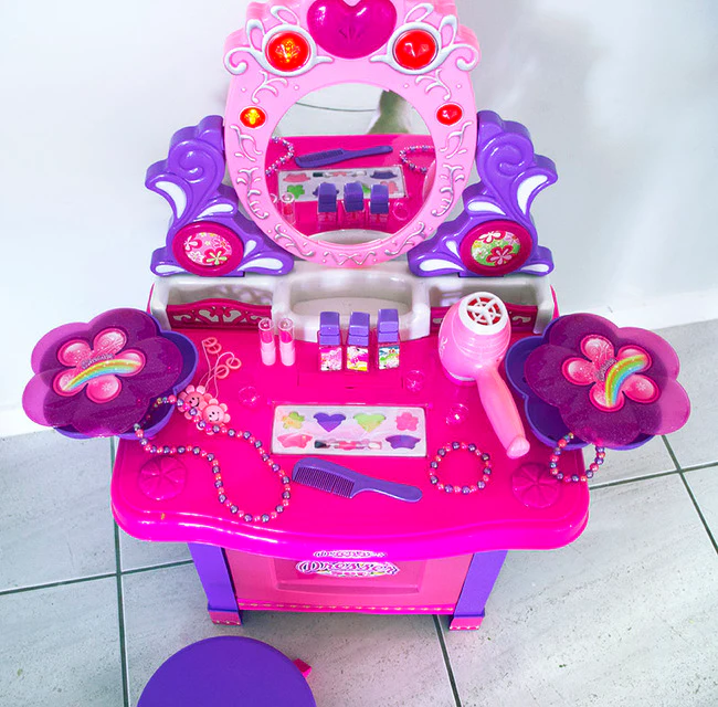 Beauty Dresser Make Up Vanity Table Play Set with Music & Light - Image 7