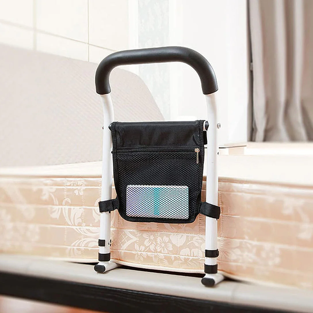 Bed Railing Bedside Assist Safety Rail Standing Support Bar Handle Elderly Adults Aid
