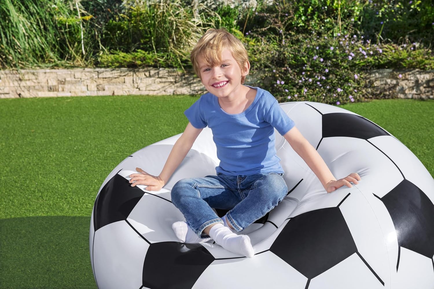 Bestway Inflatable Football Sofa Soccer Ball Chair - Image 7