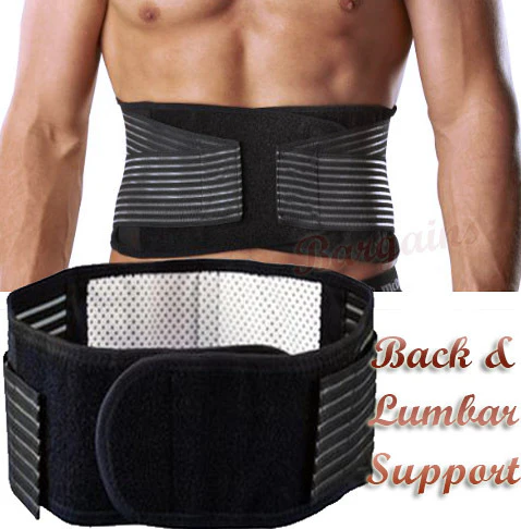 Bio Waist Lower Back Support Magnetic Brace Pain Relief (BLACK) - Image 4
