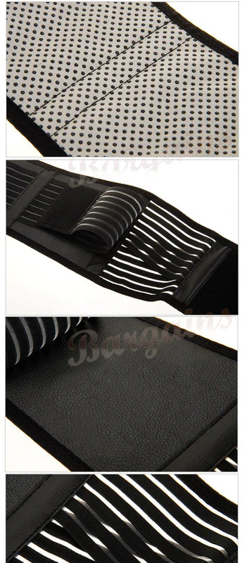 Bio Waist Lower Back Support Magnetic Brace Pain Relief (BLACK) - Image 9