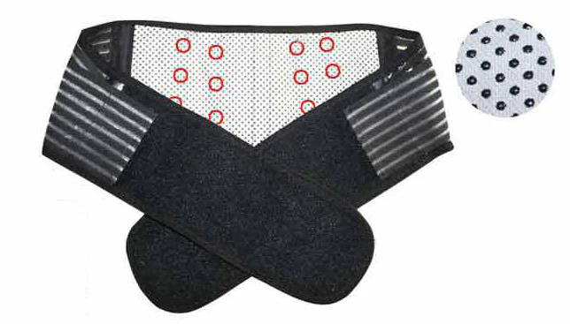 Bio Waist Lower Back Support Magnetic Lumbar Brace Pain Relief (BLACK) - Image 3