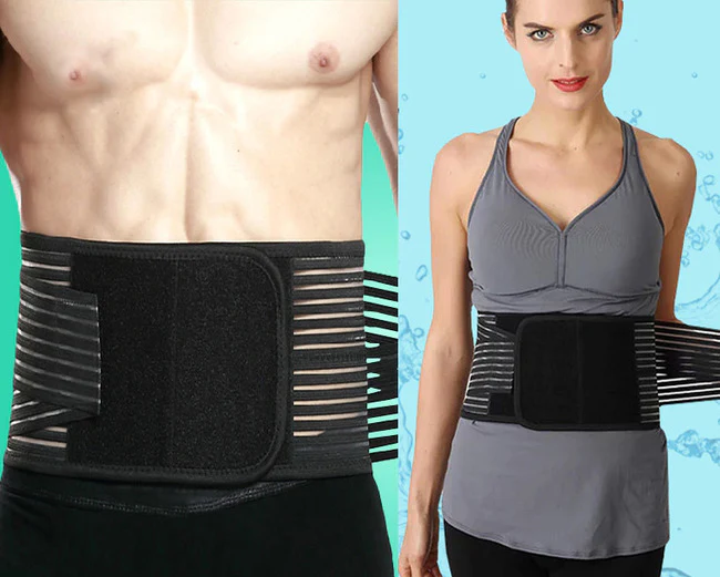 Bio Waist Lower Back Support Magnetic Lumbar Brace Pain Relief (BLACK) - Image 8