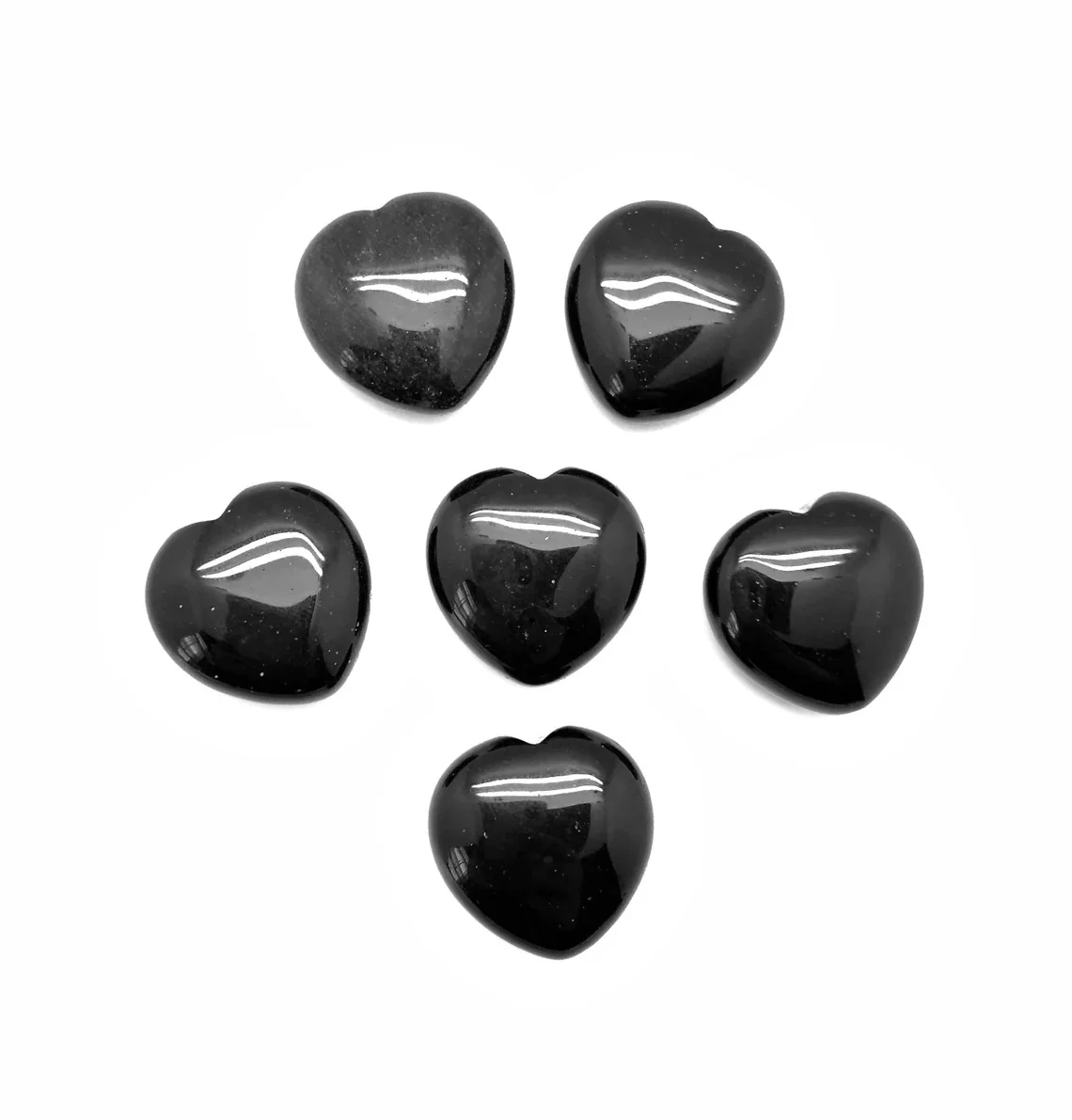 Black Obsidian Crystal Heart Stone Natural Gemstone - Image 9